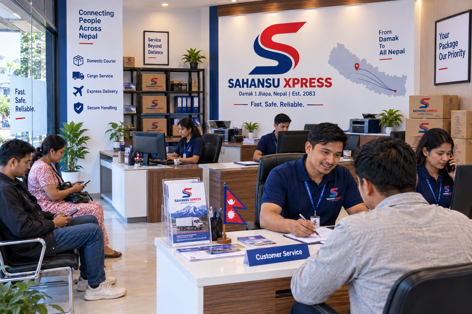 Courier parcel delivery